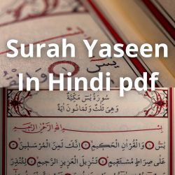 सूरह यासीन शरीफ हिंदी में PDF/Image | Surah Yaseen Shareef in Hindi PDF